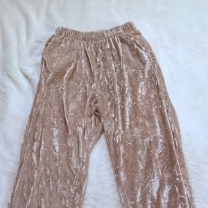 Crushed Velvet Jogger Pajama Pants